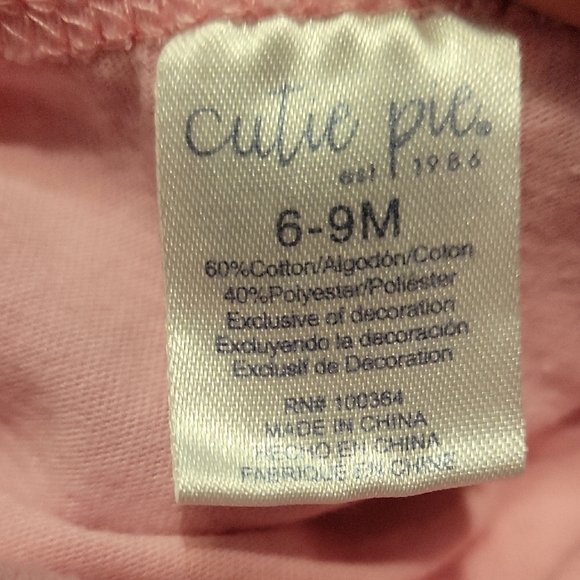 Cutie Pie Brand: Pink Beach Babe Onesie and Tie-Dye Shorts Set Size 6-9 MONTHS - Picture 2 of 6